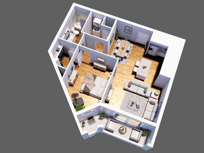 Floorplan - Cape Southwest 55+ Apartment Community