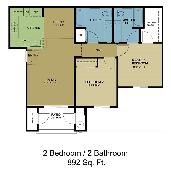 2BR/2BA - Forestwood at Folsom