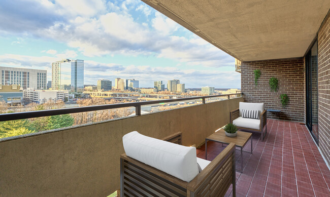 balcony with city views - 1800 Old Meadow Rd