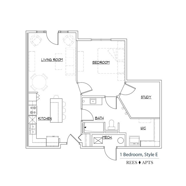 Floorplan - Rees Apartments