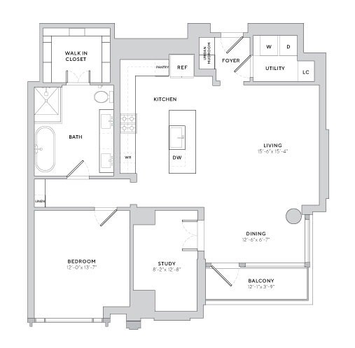 A6 Study (1.5x1) - Maple Terrace Residences