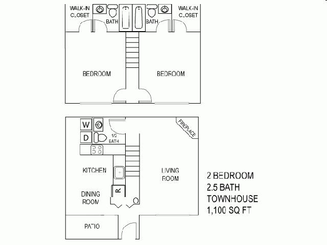 2BR/2.5BA - Fairview Oaks Woods