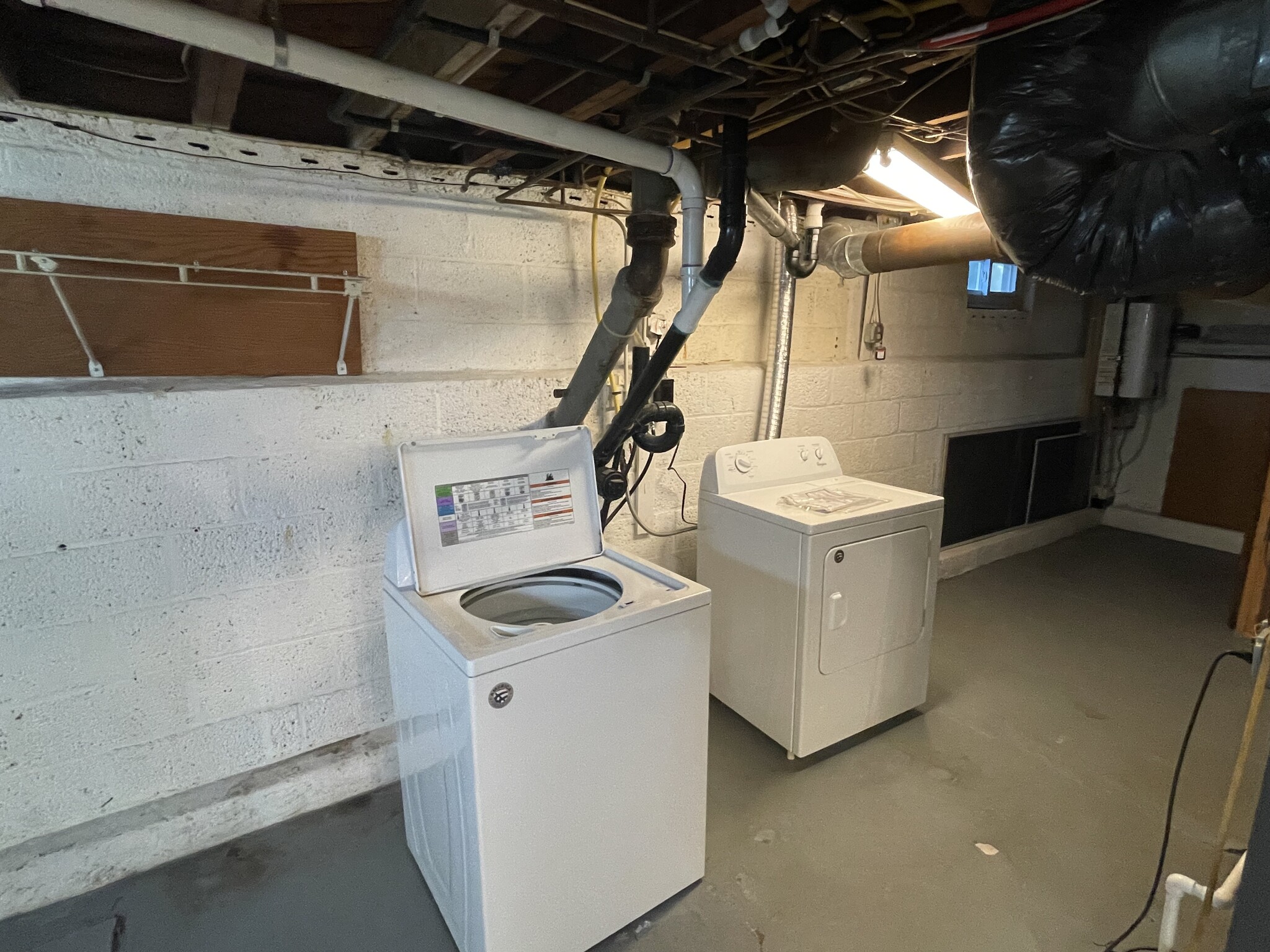 Washer and Dyer in basement - 280 Washington Ave