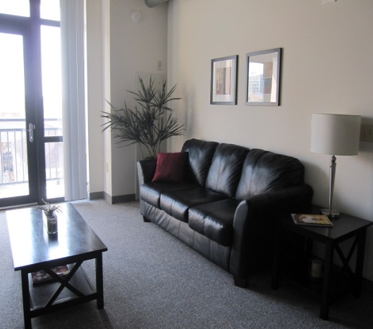 Living Room - Equinox Apartments