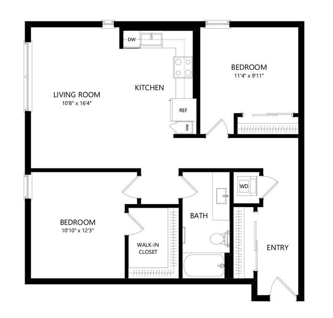 Floorplan - Windsor Queen Anne