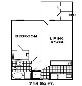1x1 714sf - The Chesterfield - Now Offering Free Prora...