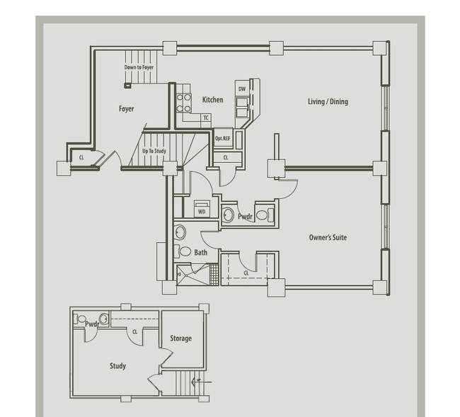 1BR/1.5BA - The Calhoun Lofts