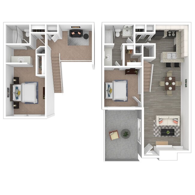 Floorplan - Casa Azul Townhomes
