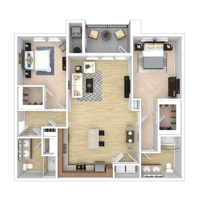 Moorten - 2x2 Floor Plan - Verdant at Green Valley