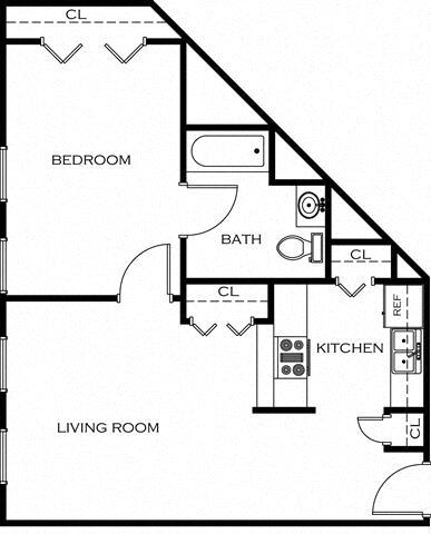 Floorplan - Parkview Senior Apartments