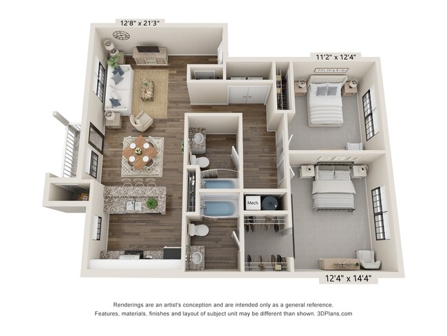 Floorplan - Forest Ridge at Terrell Mill