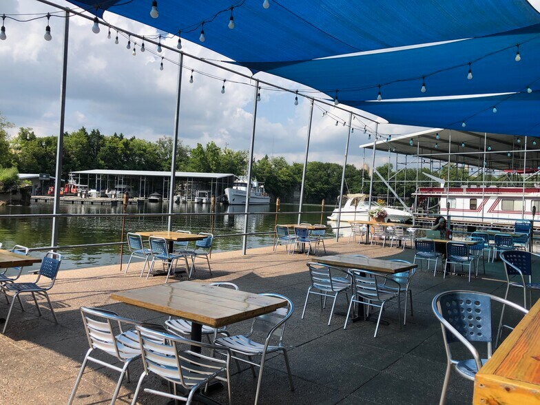 The restaurant is called "Blue Moon Grille". - 515 Basswood Ave