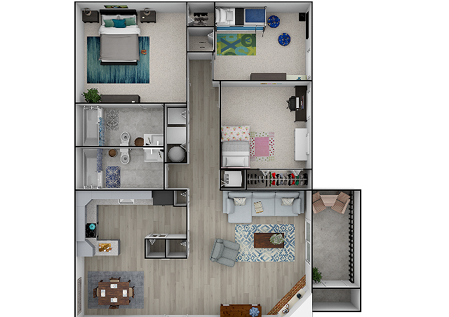 Floorplan - Creekside Apartments