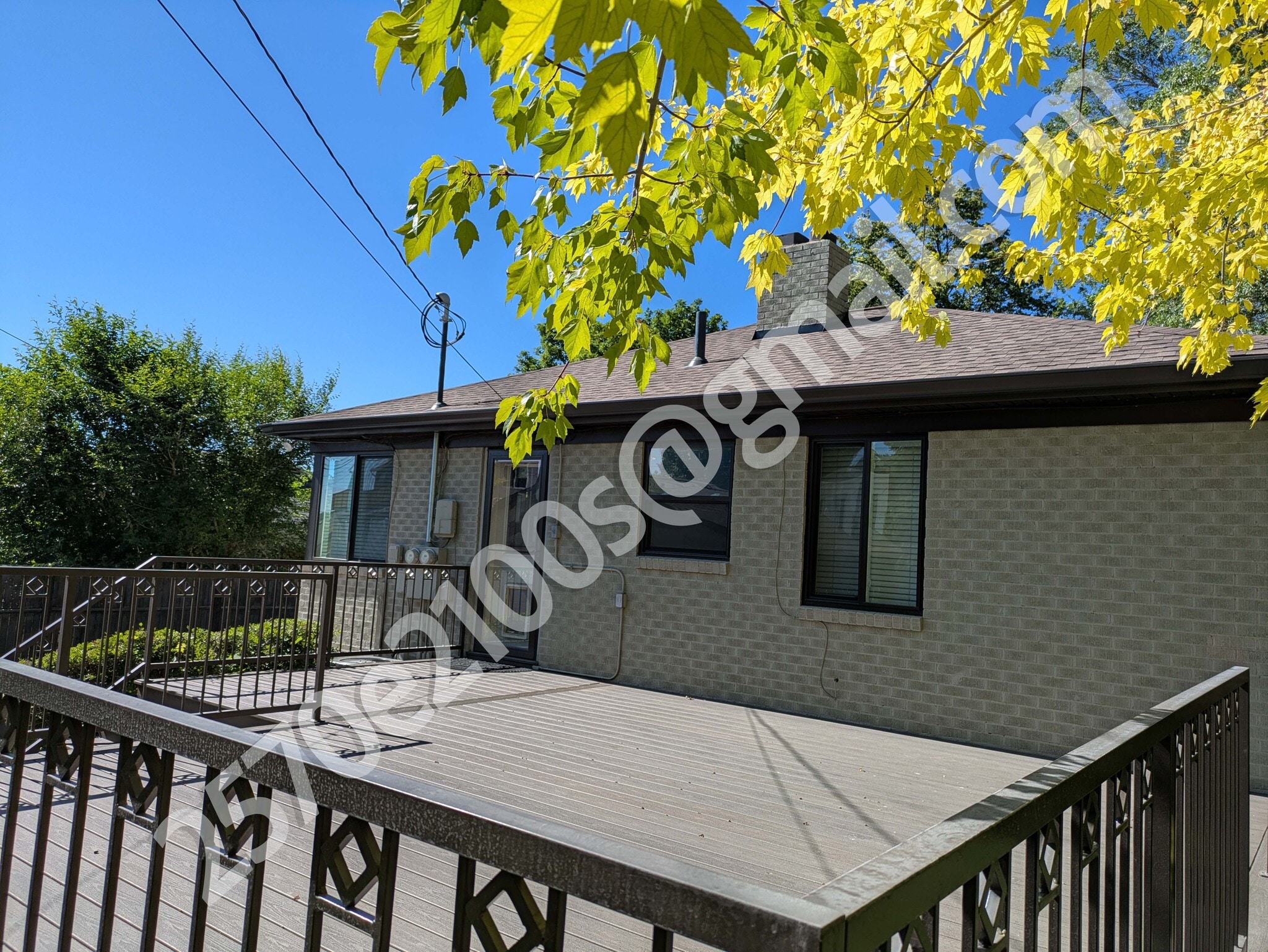 Deck and house - 2570 East 2100 South