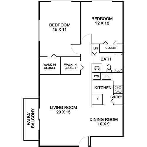 Floorplan - Royal Crest Estates Apartments