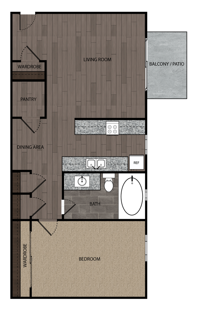 Floorplan - Driftwood Apartments