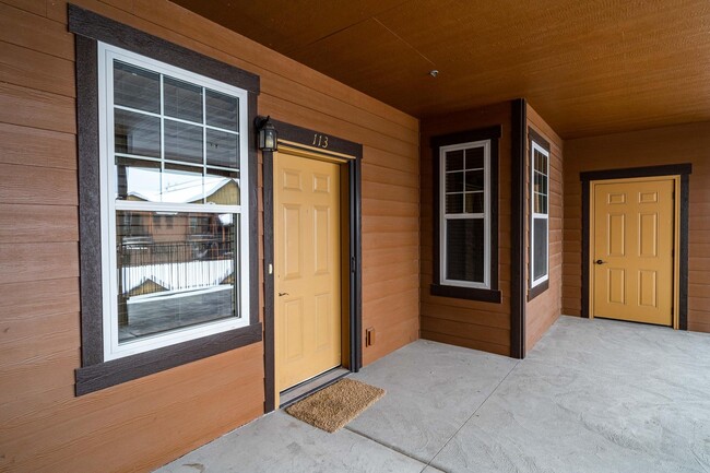 locked storage room outside of entrance - 4100 Mullan Rd