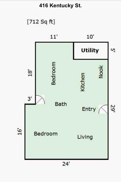 Basic Layout - 412 Kentucky St