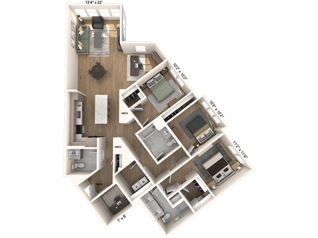 Floorplan - Avalon W Squared