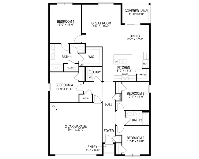 Cali Floor Plan - Bayport Place