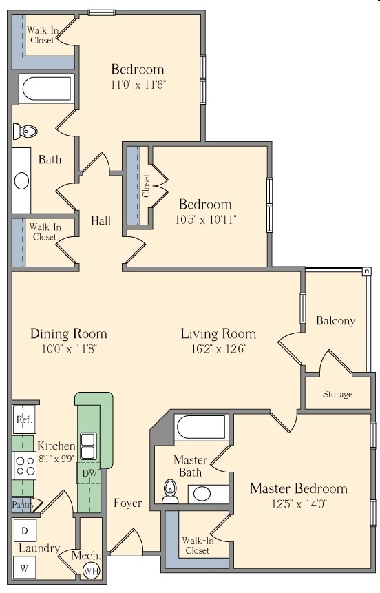 3BR/2BA - Magnolia Creste