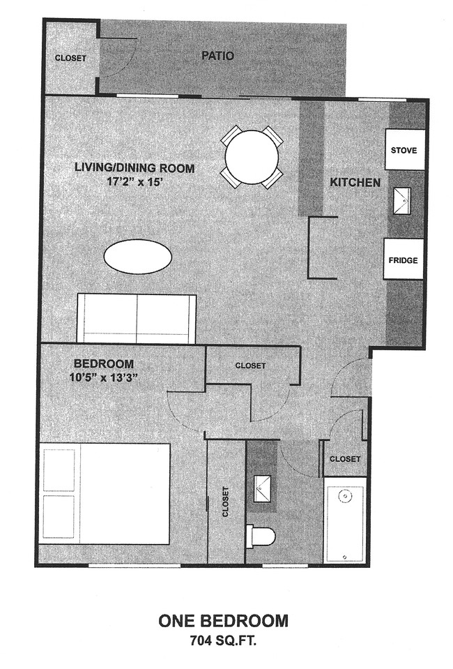 1BR/1BA - Kingston Green Apartments