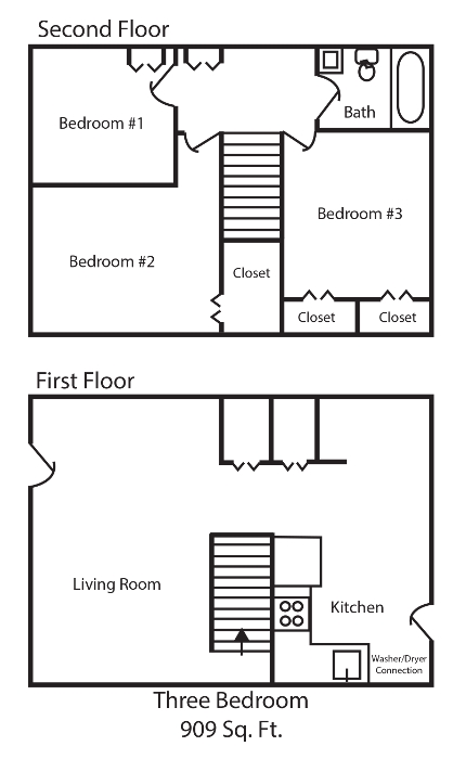 3BR/1BA - Paradise Plaza Apartments