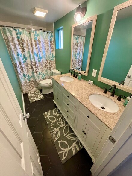 Double sink vanity bathroom - 240 S 12th St