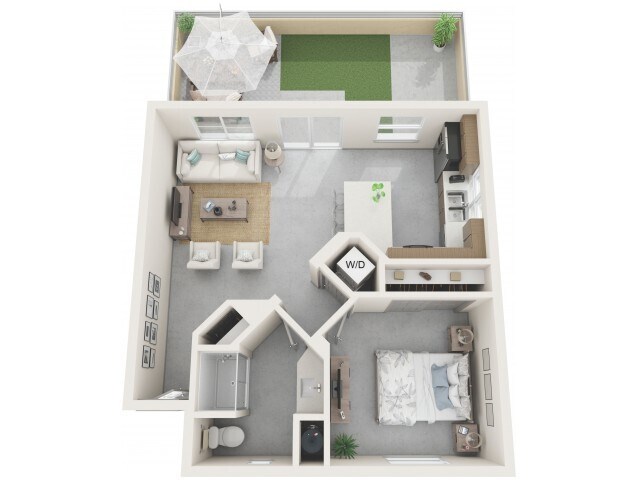 Cholla | 1Bd1Ba | 634SF - The Logan at Jomax