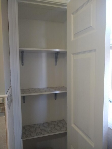 Bathroom linen closet - 747 Adams Ave