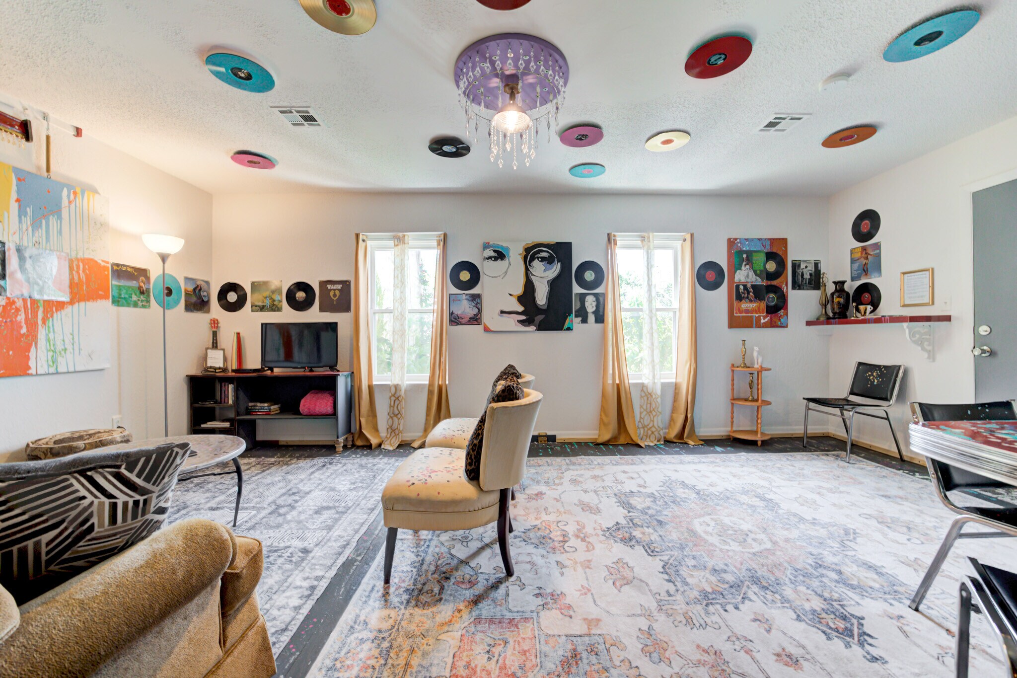 Tall Lush Green Trees for view in living area - 117 W Harrison Ave