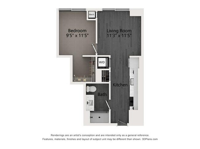 Floorplan - Evo Union Park Apartments