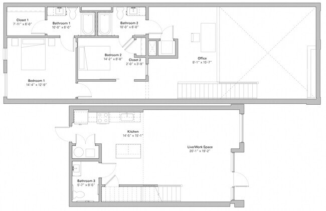 Floorplan - Melody on Main