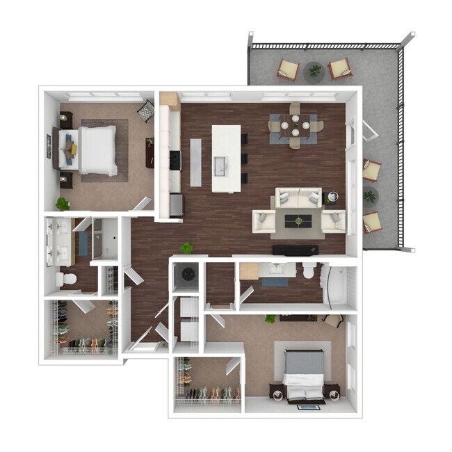 Floorplan - Evren Apartments of Lees Summit