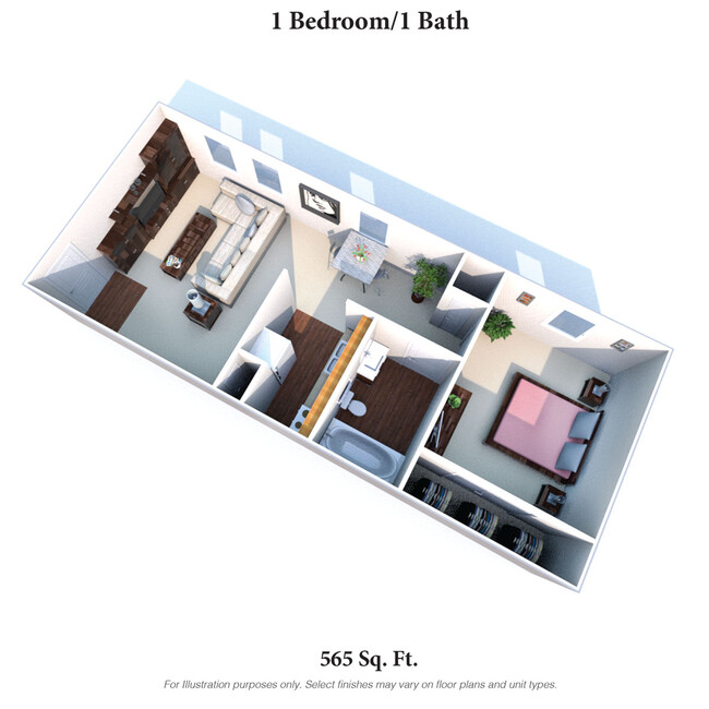 Floorplan - Crown Station Apartments