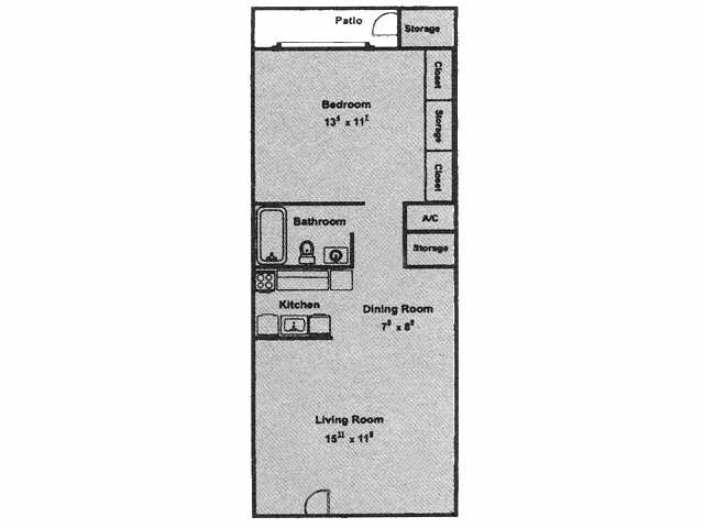 1BR/1BA - Pecan Valley  Golf Apartments