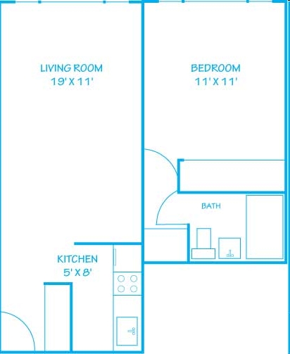 1BR/1BA - Knickerbocker Apartments