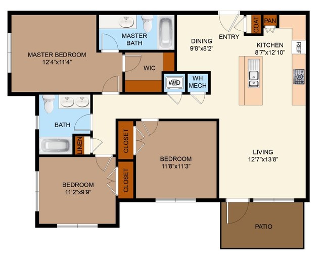 Floorplan - The Strand Apartments