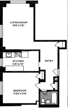 1BR/1BA - 178  Clinton Street