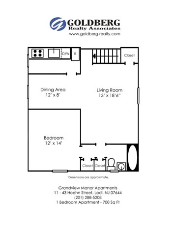 1BR/1BA - Grandview Manor Apartments