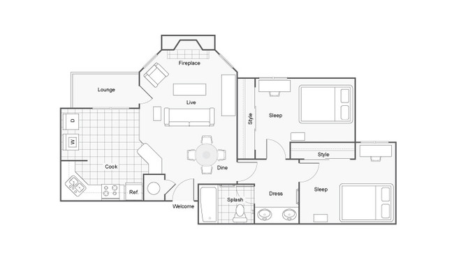 Floorplan - Harper Flatts