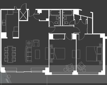 2BR/2BA - Carlton Plaza