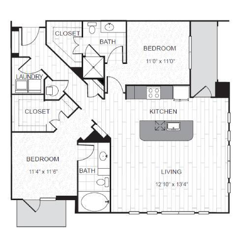 Floorplan - L2 Uptown