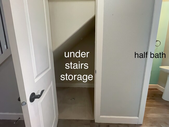 Storage closet under the stairs - 11440 SE Aquila St