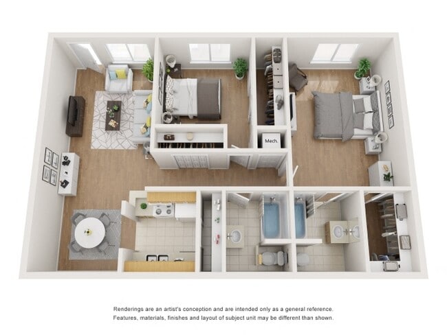 Floorplan - Cambridge Village Apartments