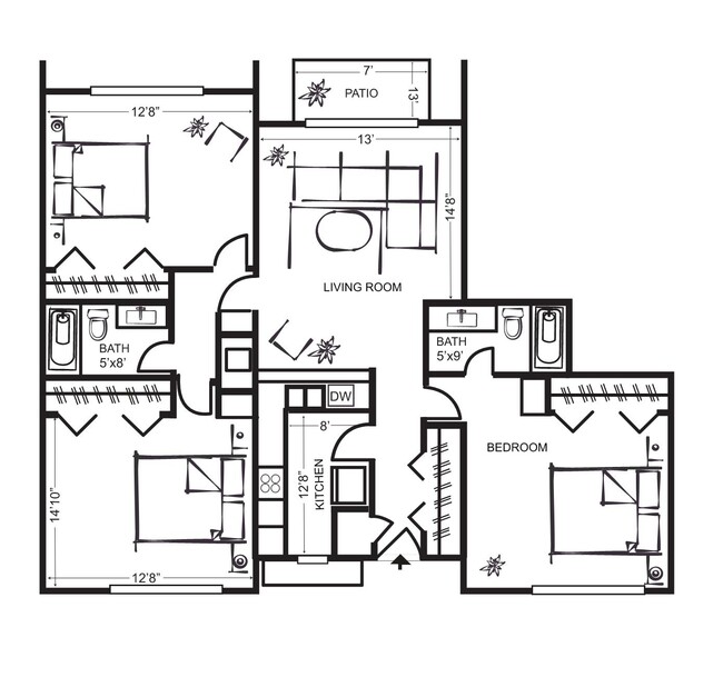 Floorplan - Wilbur Oaks Apartments