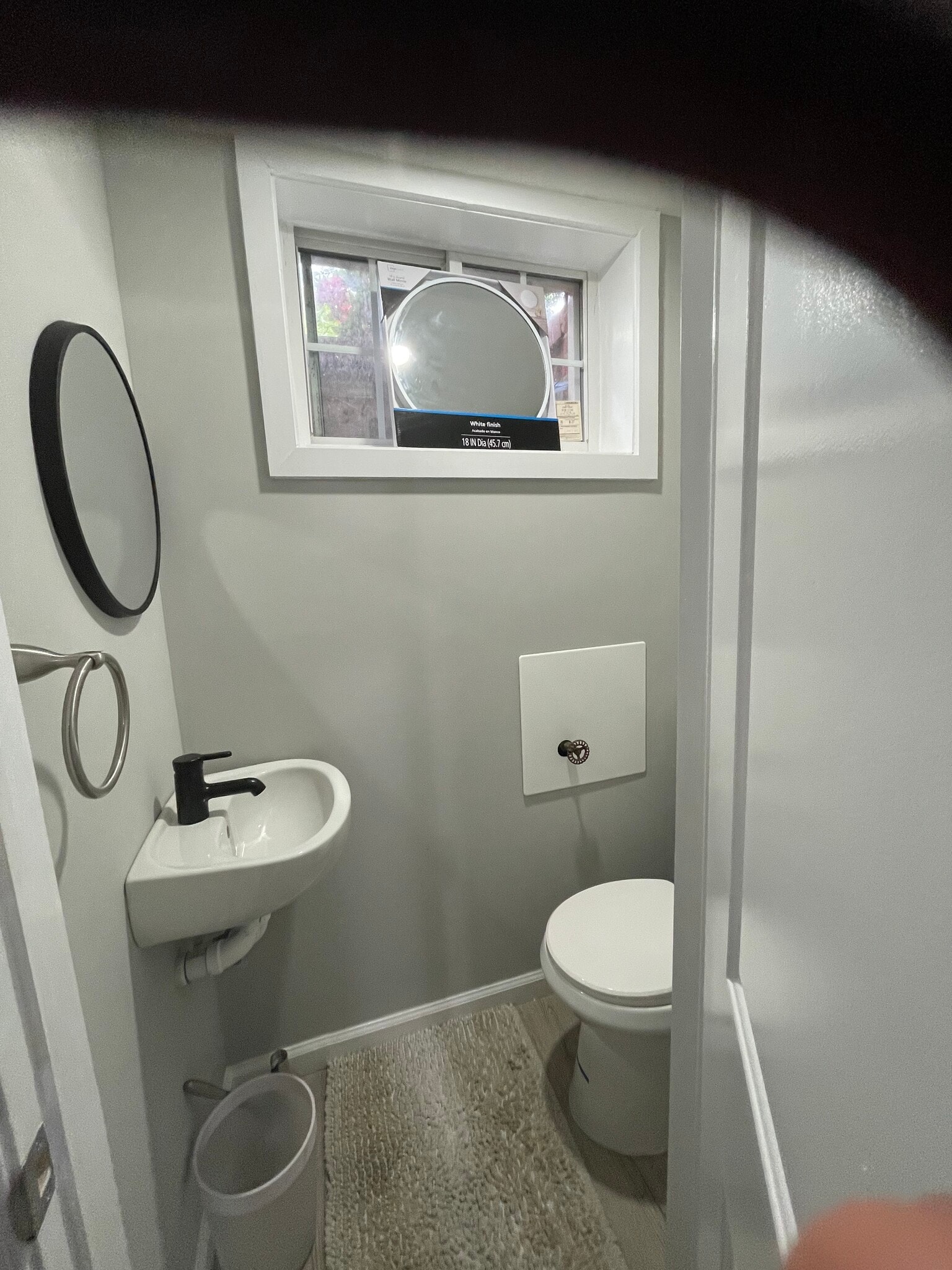 Convenient lower level 1/2 bath adjacent laundry room & study - 7819 12th St NW
