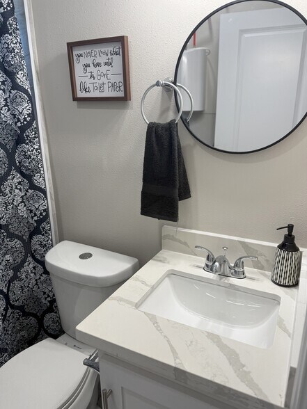 Restroom Sink Mirror - 5712 Abbey Ct