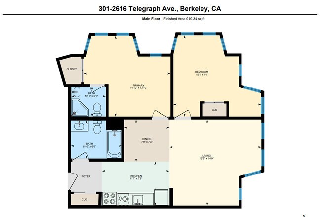 Unit 301 2-Bed 2-Bath - Telegraph Bays