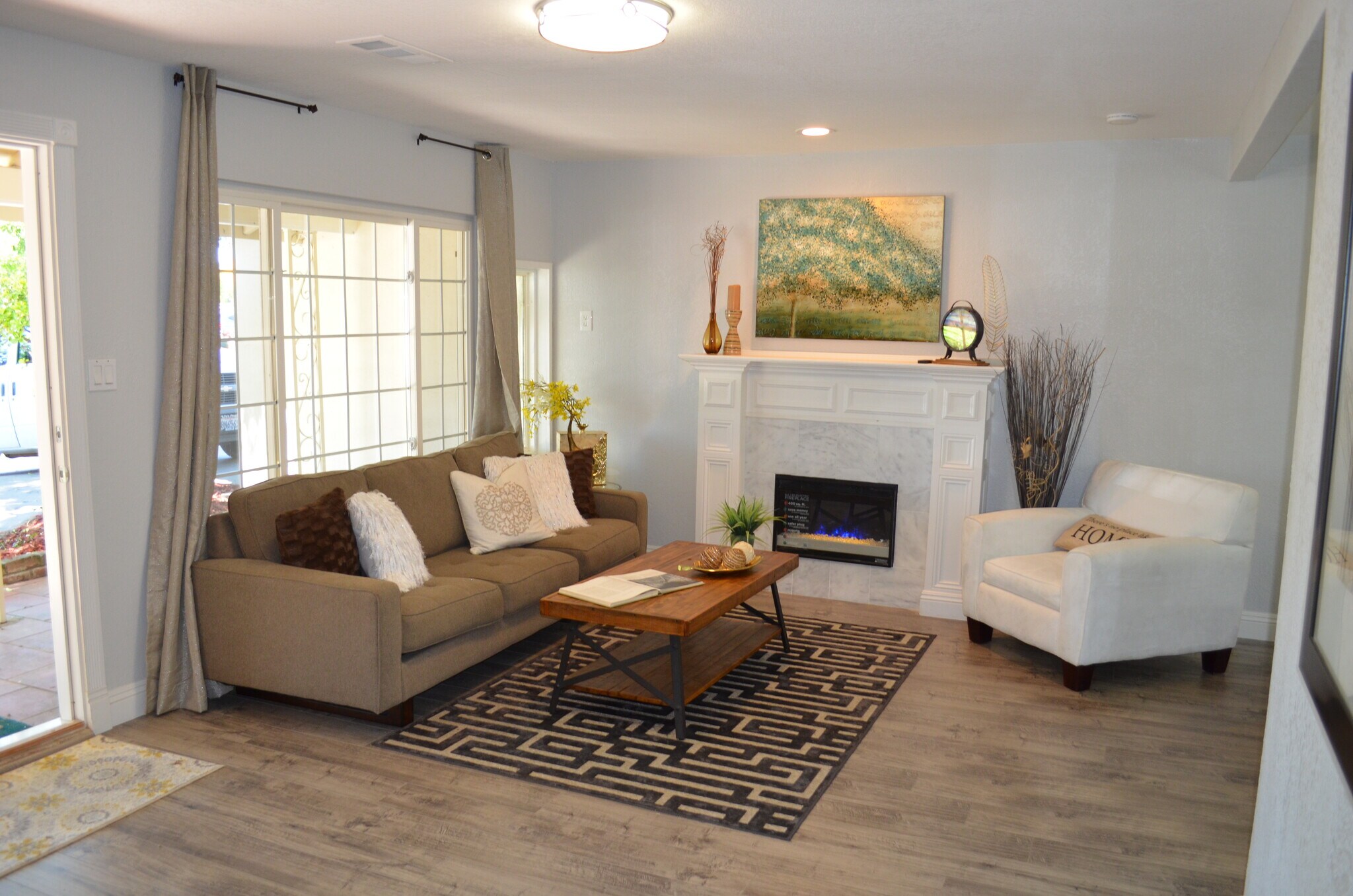 Formal Living area with Fireplace - 2355 Geraldine Dr